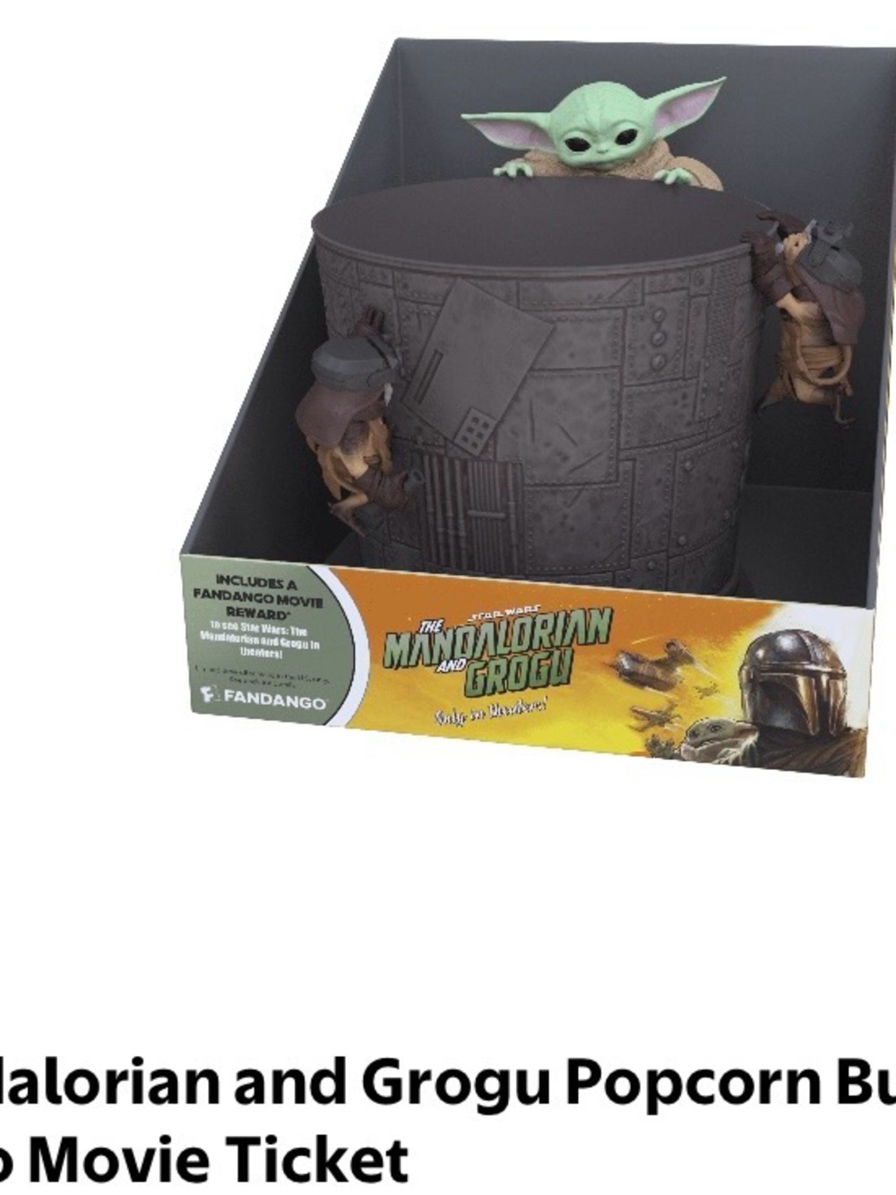 Disney The Mandalorian Grogu Popcorn Holder - Green & Black